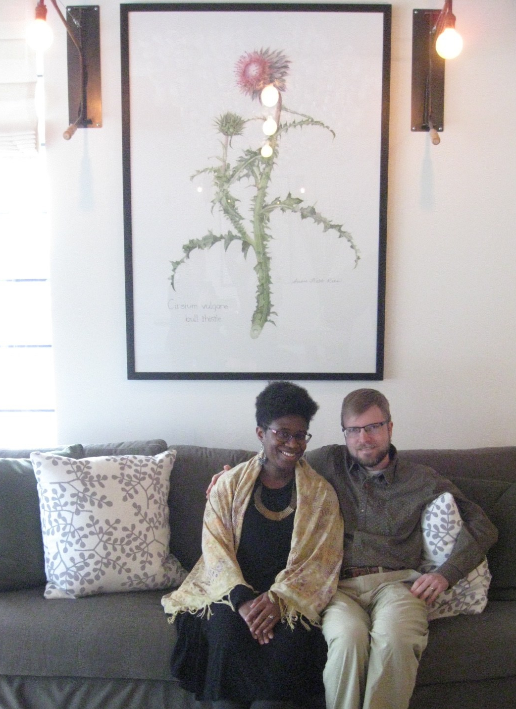 parents-to-be sitting side-by-side